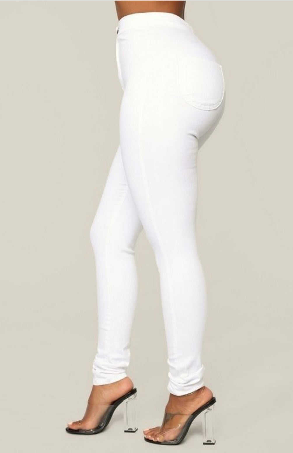 White Basic Pant