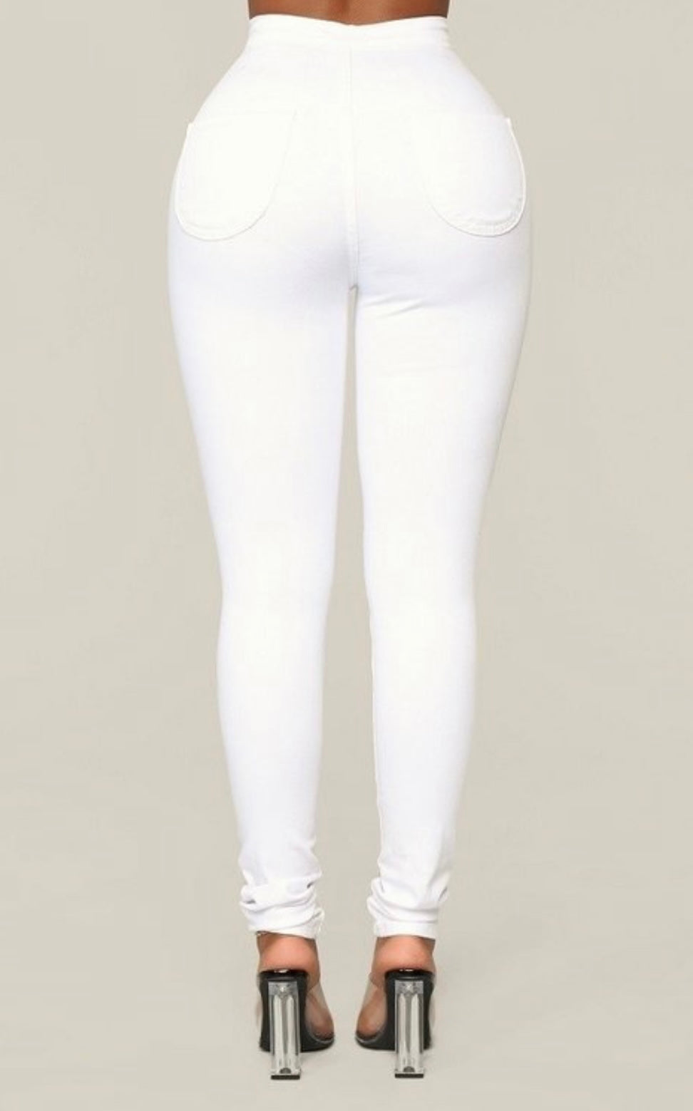 White Basic Pant