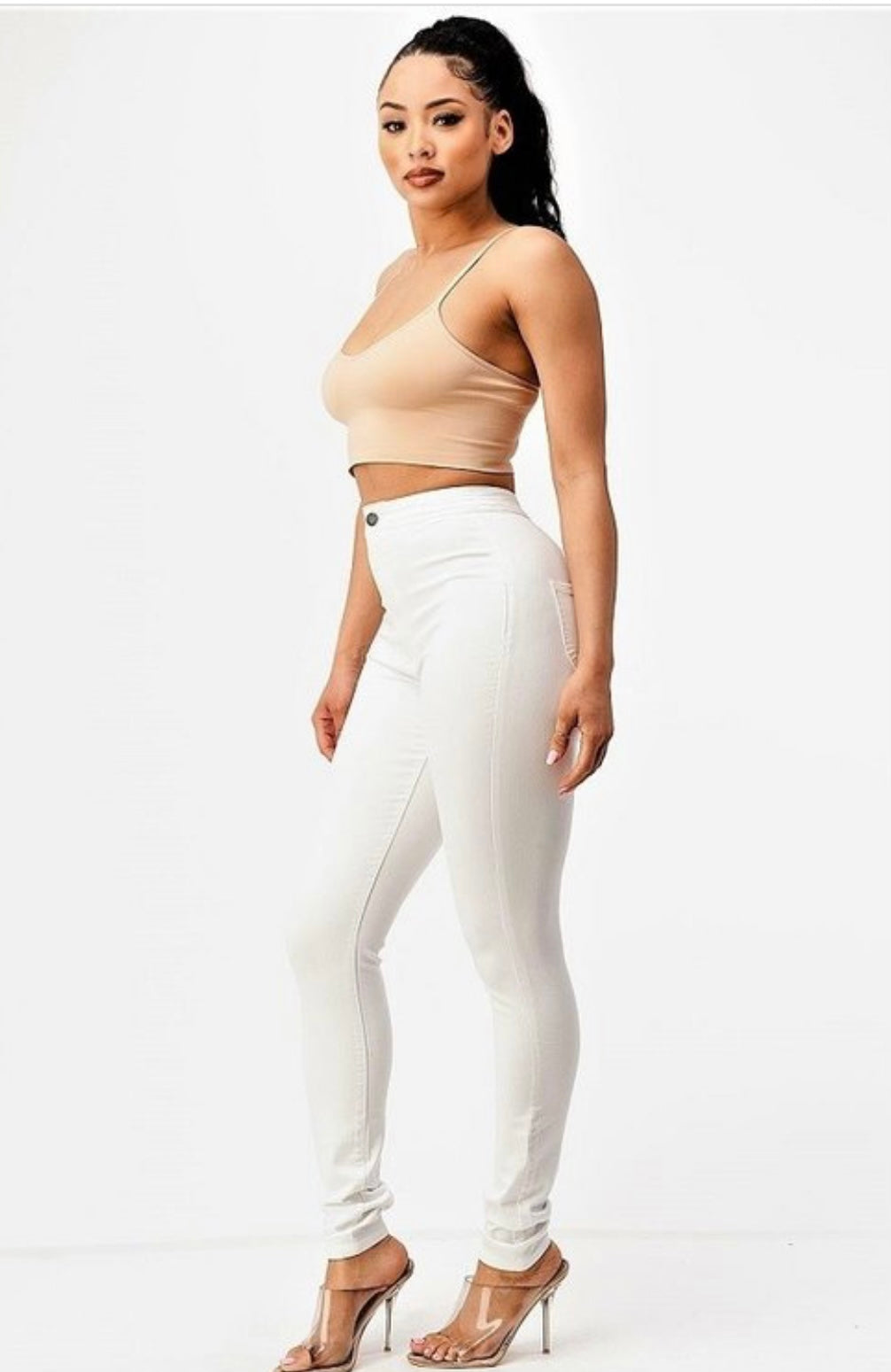 White Basic Pant