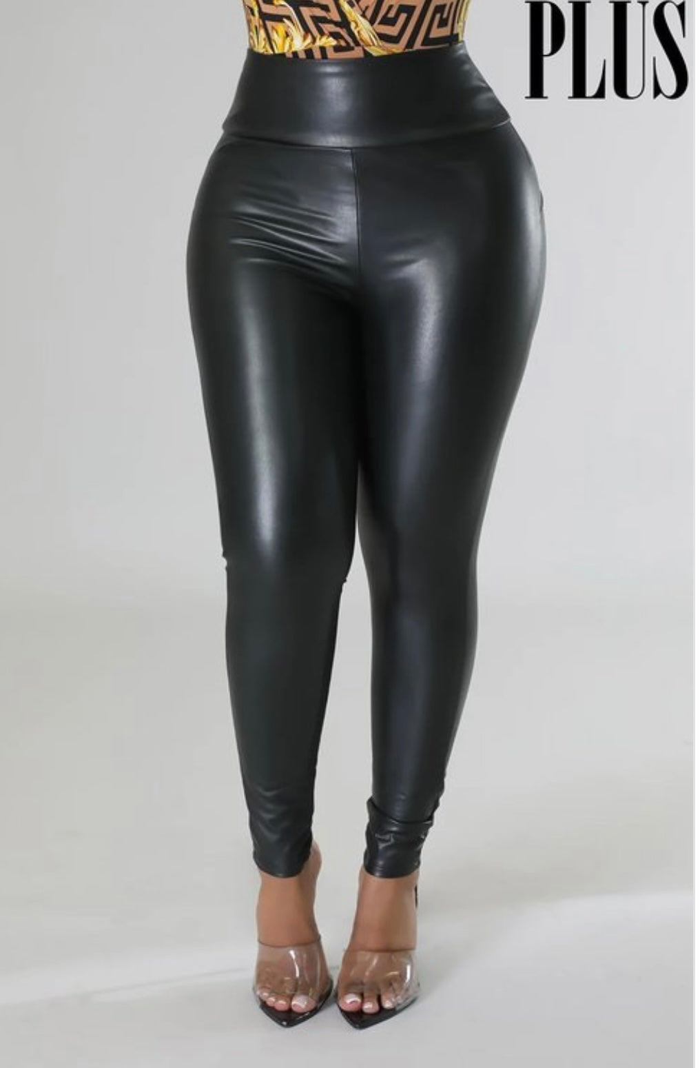 Plus size liquid leggings